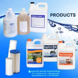 Products Aquatek Water Conditioning offers a wide variety of products for water treatment.