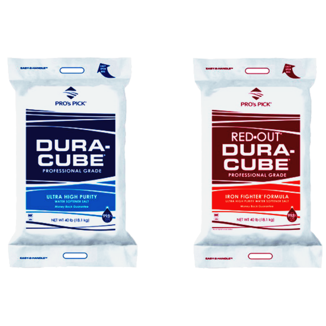 dura cube salt Aquatek Water Conditioning sells Dura-Cube Regular and Red Out Salt