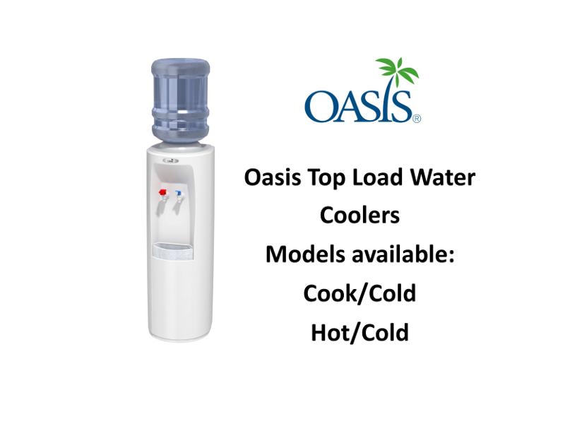 oasis water coolers for website Aquatek Water Conditioning rents and sell Oasis Top Load Water Coolers. Available in Cook and Cold as well as Hot and Cold.