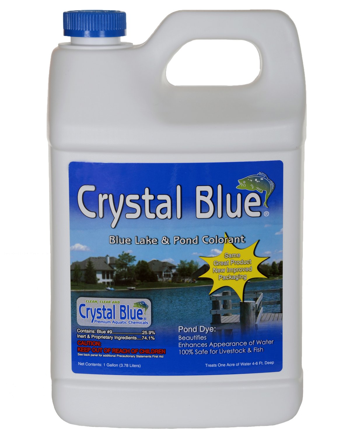 Blue Pond Plus Dye and Bacteria 1 Gallon