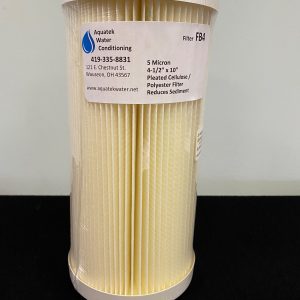 5 Micron 4 1/2"x10" Pleated Cellulose/Polyester Filter