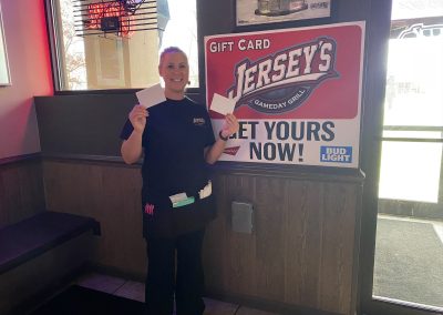 Jersey's Gameday Grill Photo with Giftcards
