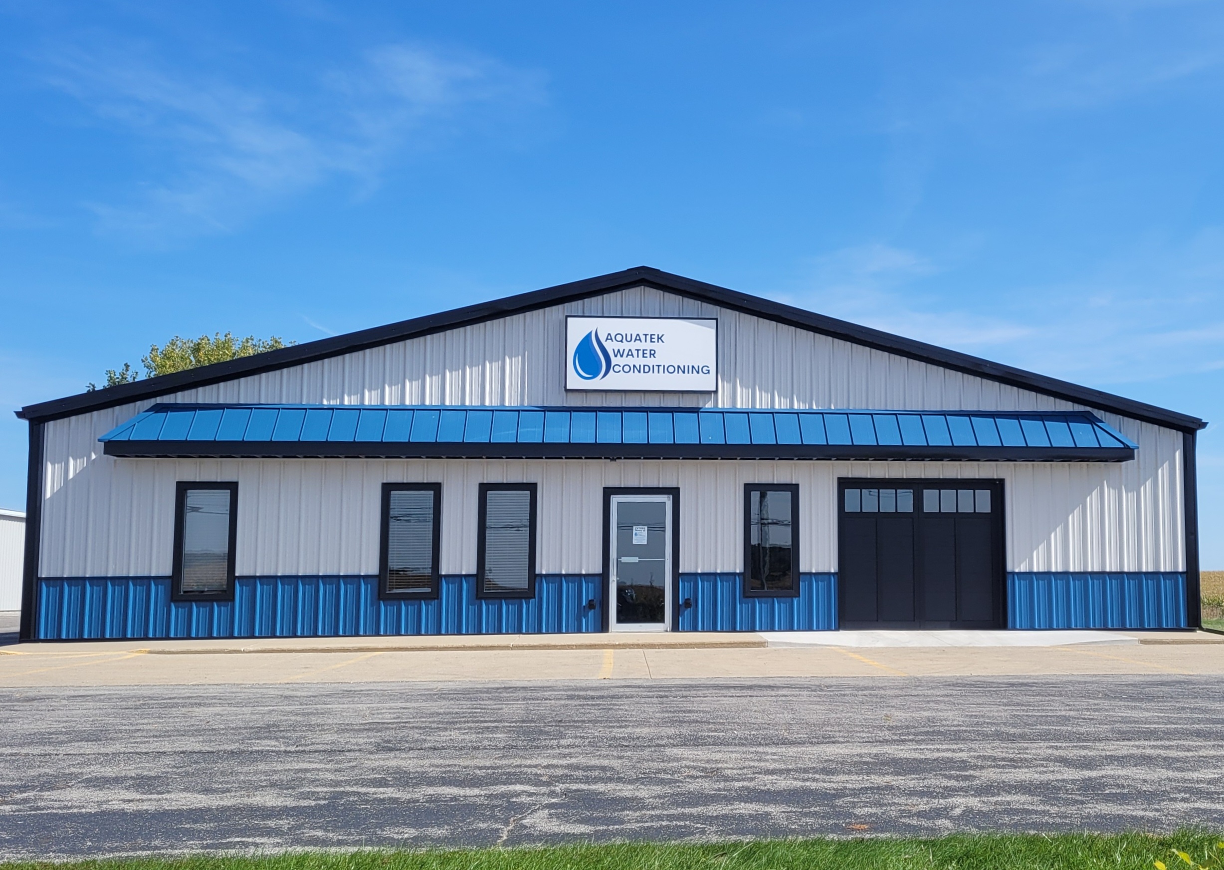 New Aquatek Water Conditioning Building located at 7300 State Route 108, Wauseon, OH 43567
