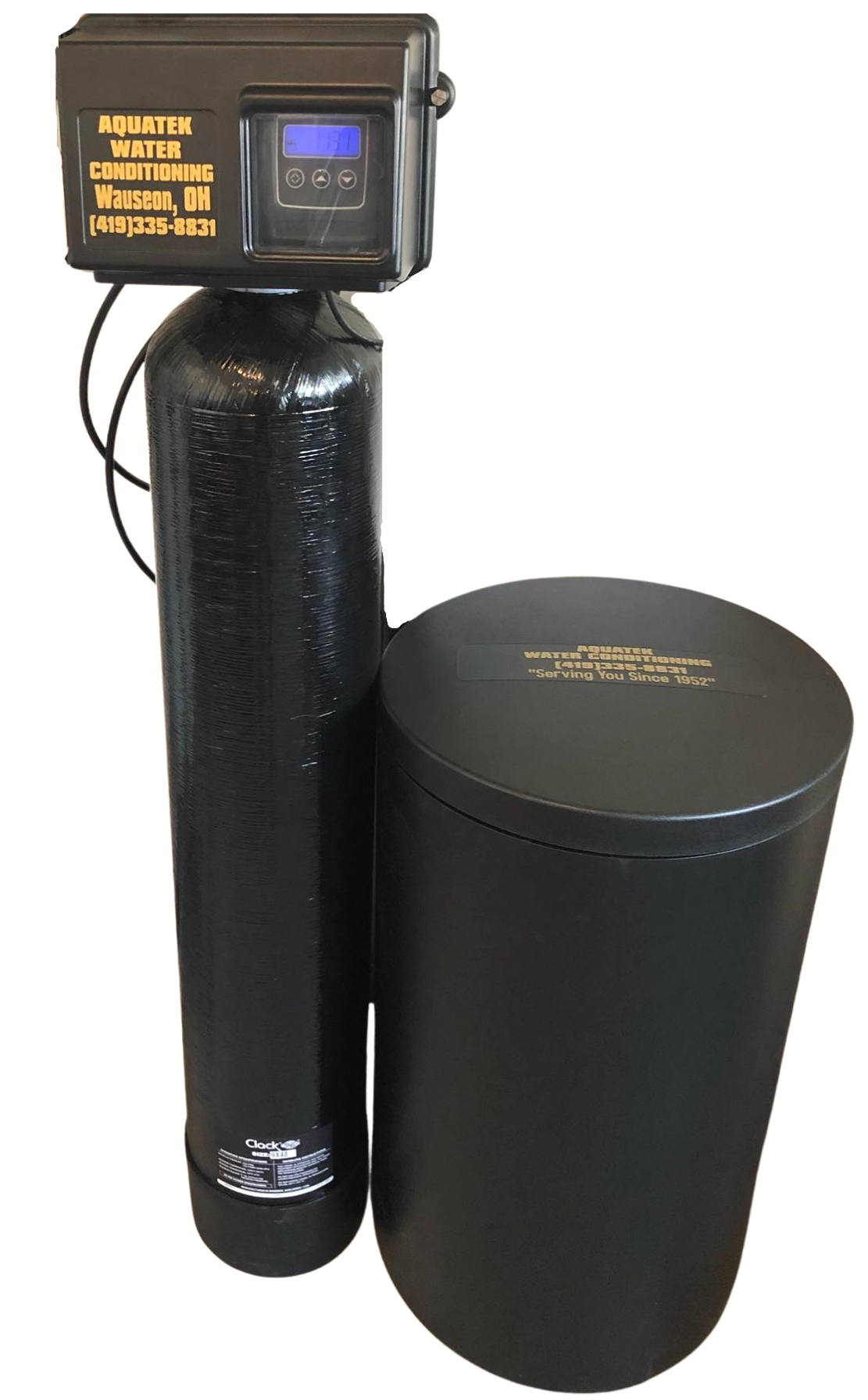water softeners, water softener w brine tank